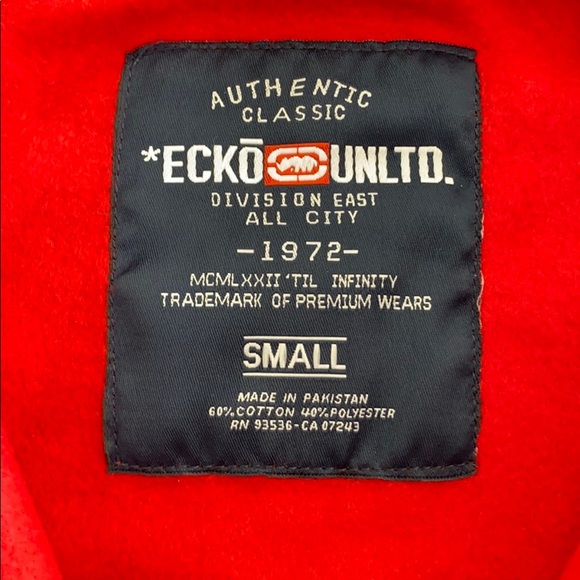 New with tags Ecko Unltd size small hoodie red - Picture 3 of 8